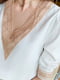 Блуза біла з мереживним декольте | 6827326 | фото 2