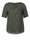 Зелена літня блуза з принтом  | 6827351 | фото 3
