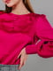 Рожева однотонна блуза з маленькими гудзиками | 6827385 | фото 3