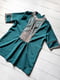 Зелена літня блуза з вишивкою | 6827391 | фото 2