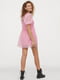 Рожева сукня А-силуету з рукавом-ліхтариком | 6329655 | фото 4