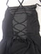 Чорна сукня А-силуету з шнурівкою | 6375710 | фото 2