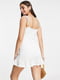 Облягаюча ажурна біла міні-сукня | 6508090 | фото 2
