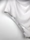 Суцільний білий купальник з драпіровкою | 6508611 | фото 4