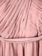 Вільна рожева сукня зі зборками на ліфі | 6508678 | фото 3
