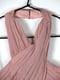 Вільна рожева сукня зі зборками на ліфі | 6508678 | фото 2