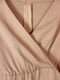 Бежева сукня А-силуету з V-подібним вирізом | 6699419 | фото 4