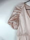 Сукня А-силуету пудрового кольору з зав’язками | 6699456 | фото 2
