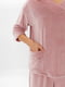Велюрова рожева піжама: пуловер та штани | 6699518 | фото 5