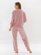 Велюрова рожева піжама: пуловер та штани | 6699518 | фото 2