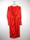 Червона сукня А-силуету з довгим рукавом на манжеті | 6699588