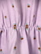 Сукня А-силуету бузкового кольору з принтом та відрізною спідницею | 6722365 | фото 3