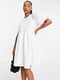 Біла сукня А-силуету з рукавом-ліхтариком | 6722672 | фото 2
