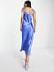 Синя сукня в білизняному стилі з вузькими лямками | 6723377 | фото 3
