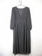 Чорна сукня А-силуету з ефектним декольте | 6724096