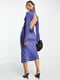Синя сукня-футляр з V-подібним вирізом горловини | 6724128 | фото 2