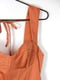 Сукня-футляр теракотового кольору з корсетом | 6724190 | фото 2