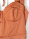 Сукня-футляр теракотового кольору з корсетом | 6724190 | фото 4