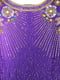 Фіолетова вечірня сукня з збірками та декоративним камінням | 6724687 | фото 3