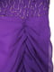 Фіолетова вечірня сукня з збірками та декоративним камінням | 6724687 | фото 4
