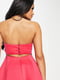 Сукня А-силуету малинового кольору з застібками на гудзики | 6724809 | фото 3