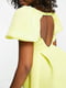 Жовта сукня А-силуету з розкльошеною спідницею | 6724843 | фото 3