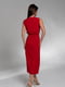 Червона сукня без рукавів крою на запах | 6828975 | фото 3