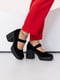 Чорні замшеві туфлі з прямокутним носком | 6828998 | фото 3