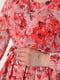 Сукня шифонова червоного кольору з принтом | 6809003 | фото 4