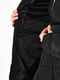 Стьобана чорна куртка з хутряним оздобленням капюшона (єврозима) | 6827983 | фото 4