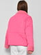Демісезонна рожева куртка з хутряним оздобленням | 6828010 | фото 3