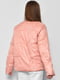 Демісезонна стьобана куртка персикового кольору  | 6828018 | фото 3