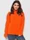 Напівбатальний помаранчевий светр | 6828029 | фото 2