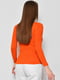 Пуловер однотонний помаранчевого кольору | 6828031 | фото 3