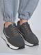 Кросівки темно-сірого кольору на шнурівці | 6828206