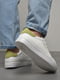 Кросівки білого кольору на шнурівці | 6828208 | фото 3