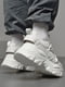 Кросівки білого кольору на шнурівці | 6828214 | фото 3