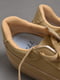 Кросівки з натуральної шкіри темно-бежевого кольору на шнурівці | 6828218 | фото 4