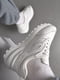 Кросівки з натуральної шкіри білого кольору на шнурівці  | 6828221 | фото 2