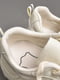 Кросівки з натуральної шкіри молочного кольору на шнурівці | 6828223 | фото 4