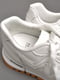 Кросівки з натуральної шкіри білого кольору на шнурівці | 6828225 | фото 4
