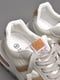 Кросівки біло-сірого кольору на шнурівці  | 6828227 | фото 4