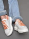 Кросівки білого кольору на шнурівці | 6828229 | фото 2