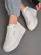 Кросівки білого кольору на шнурівці  | 6828250 | фото 2