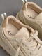 Кросівки бежевого кольору на шнурівці  | 6828268 | фото 4