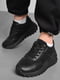 Кросівки чорного кольору на шнурівці  | 6828281 | фото 2
