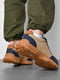 Кросівки бежево-синього кольору на шнурівці  | 6828289 | фото 3