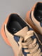 Кросівки бежево-синього кольору на шнурівці  | 6828289 | фото 4