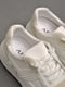 Кросівки біло-бежевого кольору на шнурівці | 6828292 | фото 4