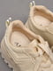 Кросівки бежевого кольору на шнурівці | 6828298 | фото 4